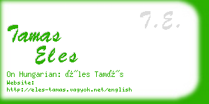 tamas eles business card